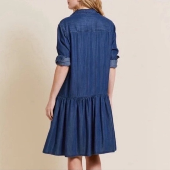 Grayson The Changemaker Dress Liquid Lyocell Blue Size 02 / S - Picture 3 of 14